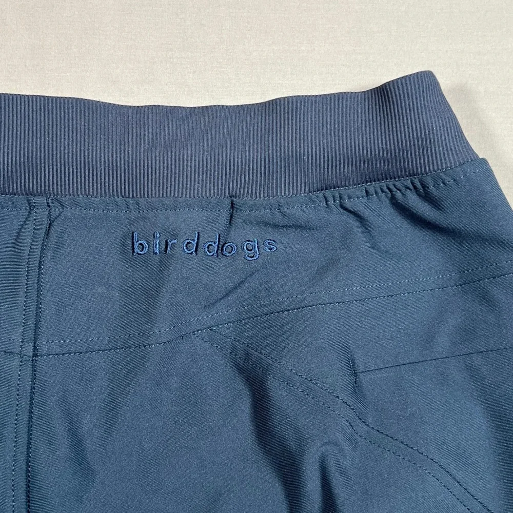 Birddogs Mens Navy Blue Athletic Jogger Pants Size L Polyester Drawstring Waist